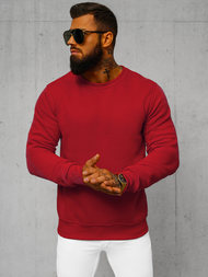 Men's Sweatshirt - dark-red OZONEE JS/2001-10Z