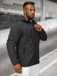 Men's Softshell Jacket - Dark Grey OZONEE JS/27B6525/5