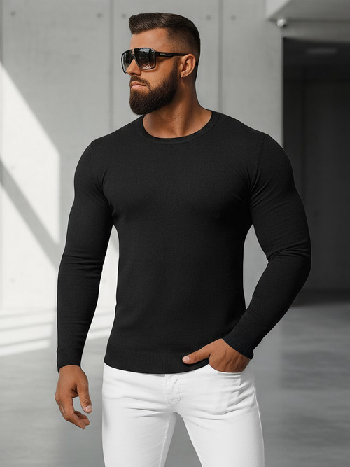 Men's Jumper - Black OZONEE NB/MMB602/4Z