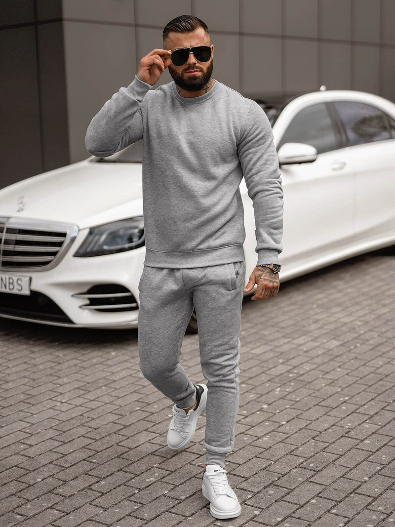 Men's Tracksuit - Grey OZONEE JS/68C10380/2Z