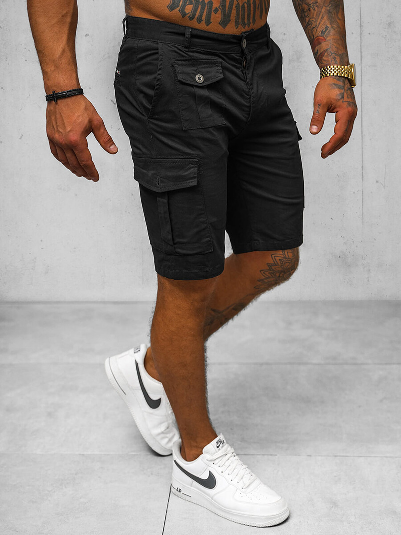 Men's Chino Shorts Black OZONEE NB/MP0188N