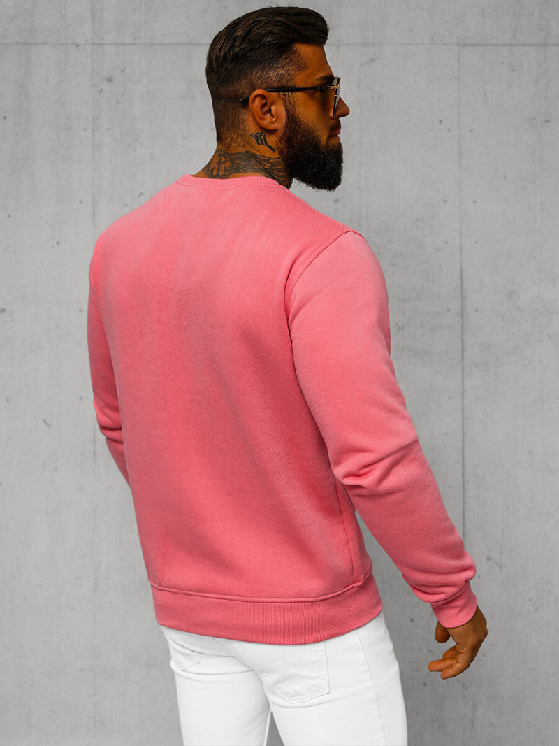 Men's Sweatshirt - Pink OZONEE JS/2001-10Z