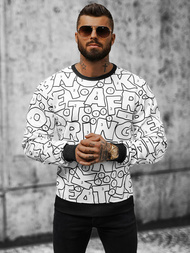 Men's Sweatshirt - White OZONEE JS/8B1136/1