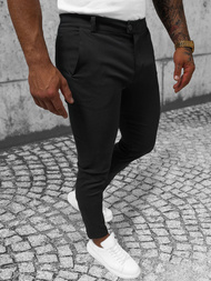 Men's Chinos - Black OZONEE O/P4049