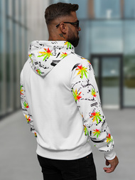 Men's Hoodie - White OZONEE O/HM650Z