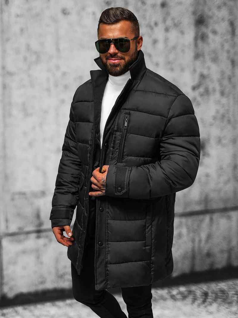 Men's Jacket - Black OZONEE JS/22M63/392