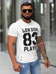 Men's T-shirt - White OZONEE JS/8B1388/1