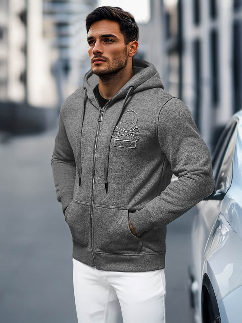 Men's Hoodie - Anthracite OZONEE NB/MF2003Z