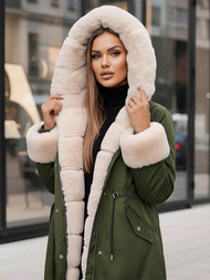 Women's Jacket - Green OZONEE JS/M763/136Z