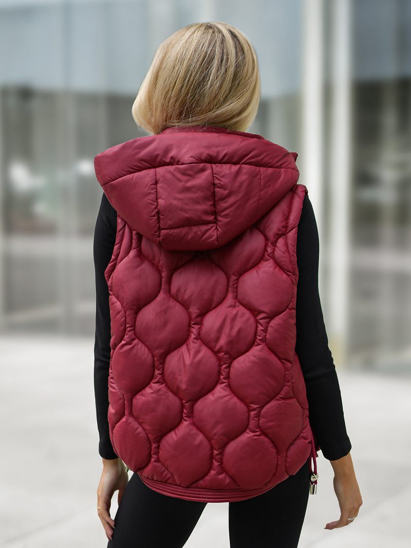 Women's Gilet - Burgundy OZONEE JS/5M3235/1