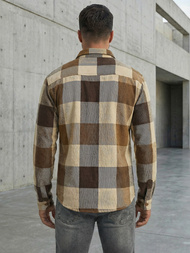 Men's Shirt - Camel OZONEE NB/MC728KZ