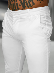 Men's Chinos - White OZONEE BL/SK222/2