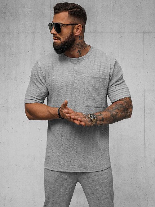 Men's T-shirt - Grey OZONEE O/Y960T