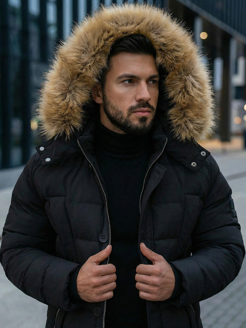 Men's Jacket - Black OZONEE JS/5M3122/392Z