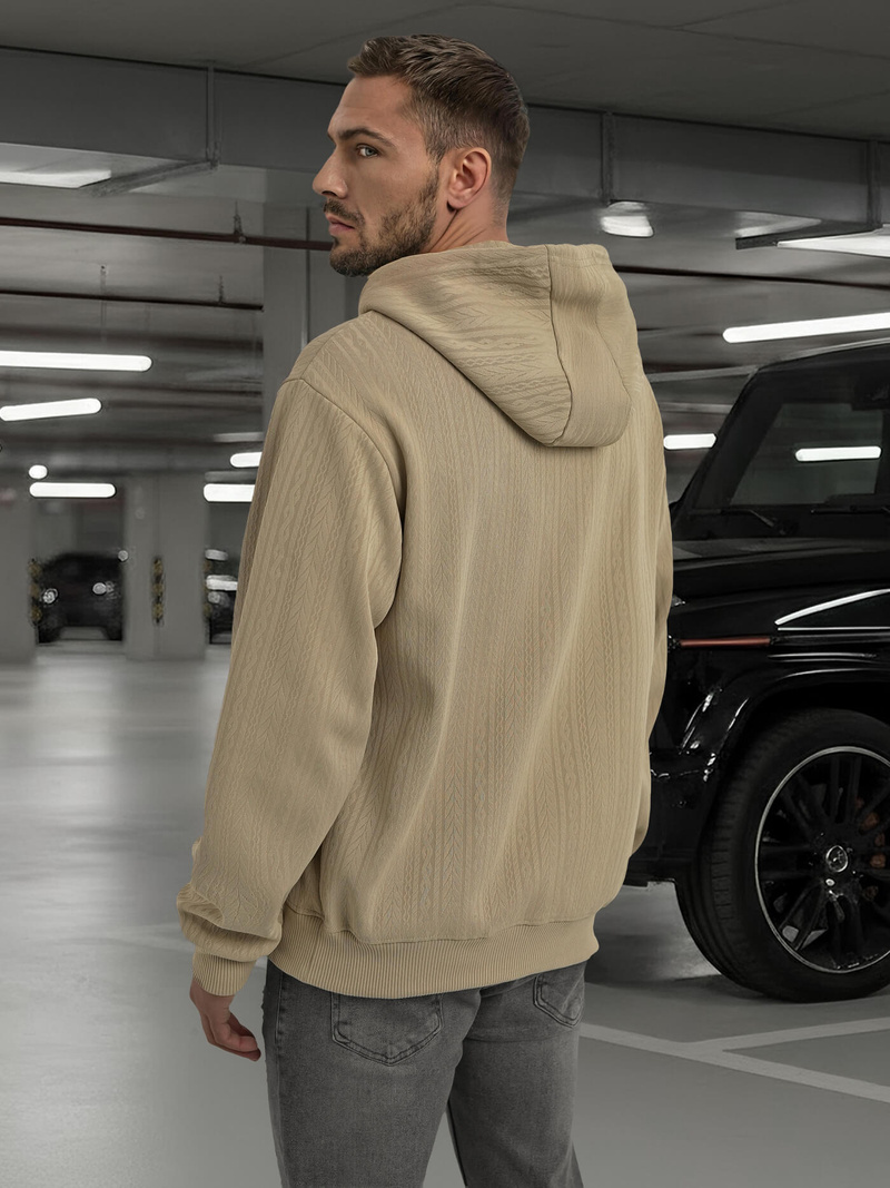 Men's Hoodie - Beige OZONEE O/3C577