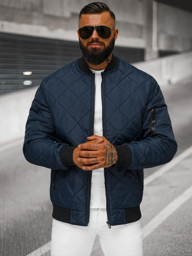 Men's Jacket - Navy blue OZONEE JS/MY01Z