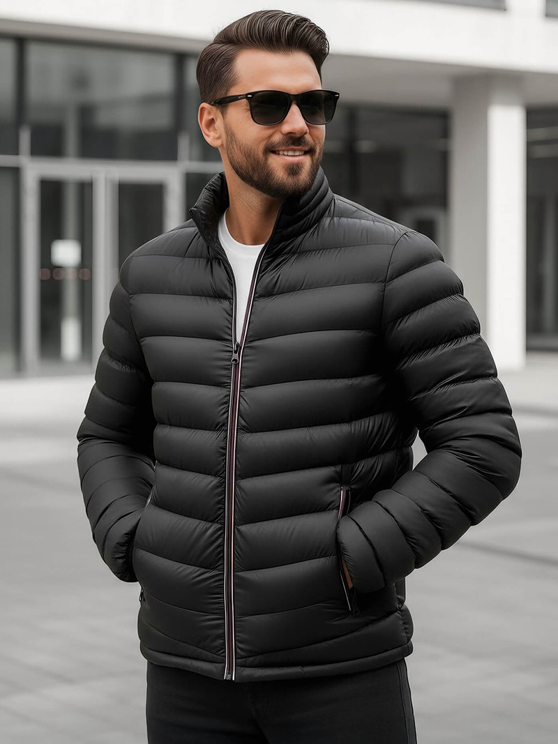 Men's Jacket - Black OZONEE JS/SM71Z