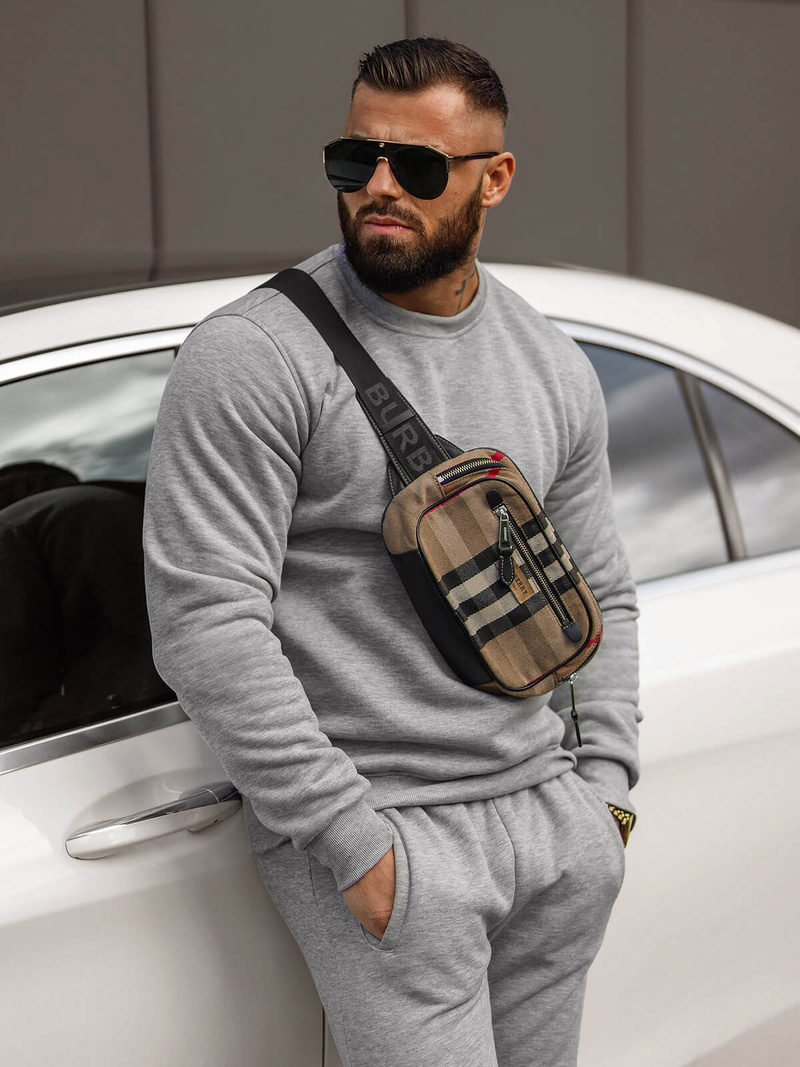 Men's Tracksuit - Grey OZONEE JS/68C10380/2Z