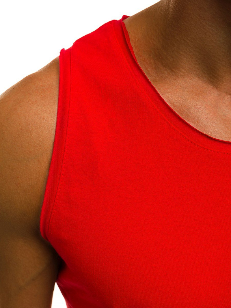 OZONEE O/1205 Men's Tank Top - Red