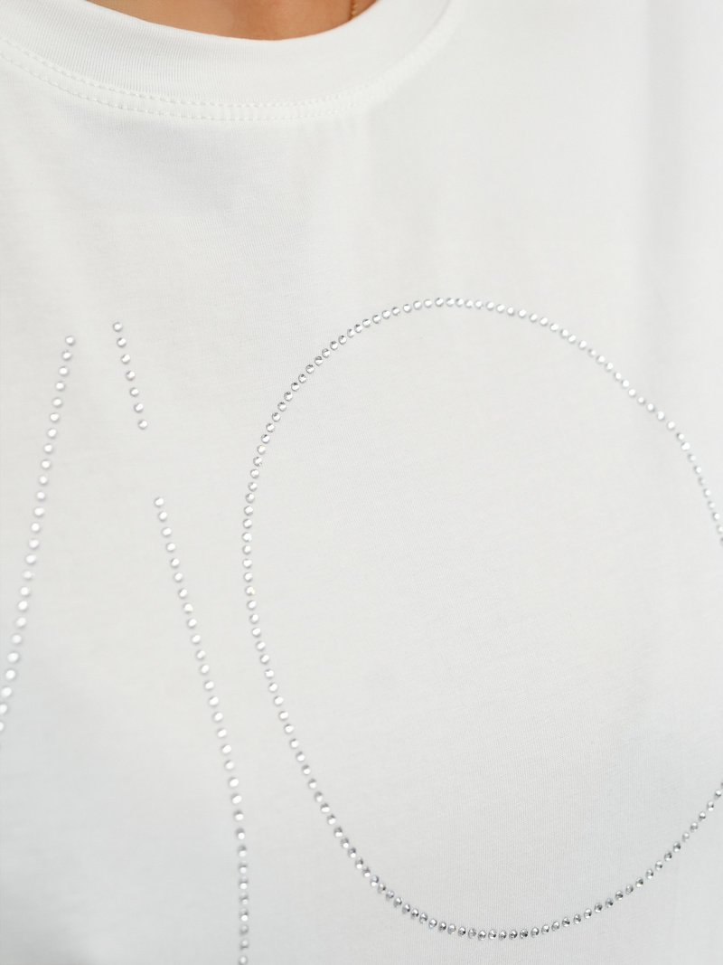 Women's T-shirt - White OZONEE JS/YJ77841