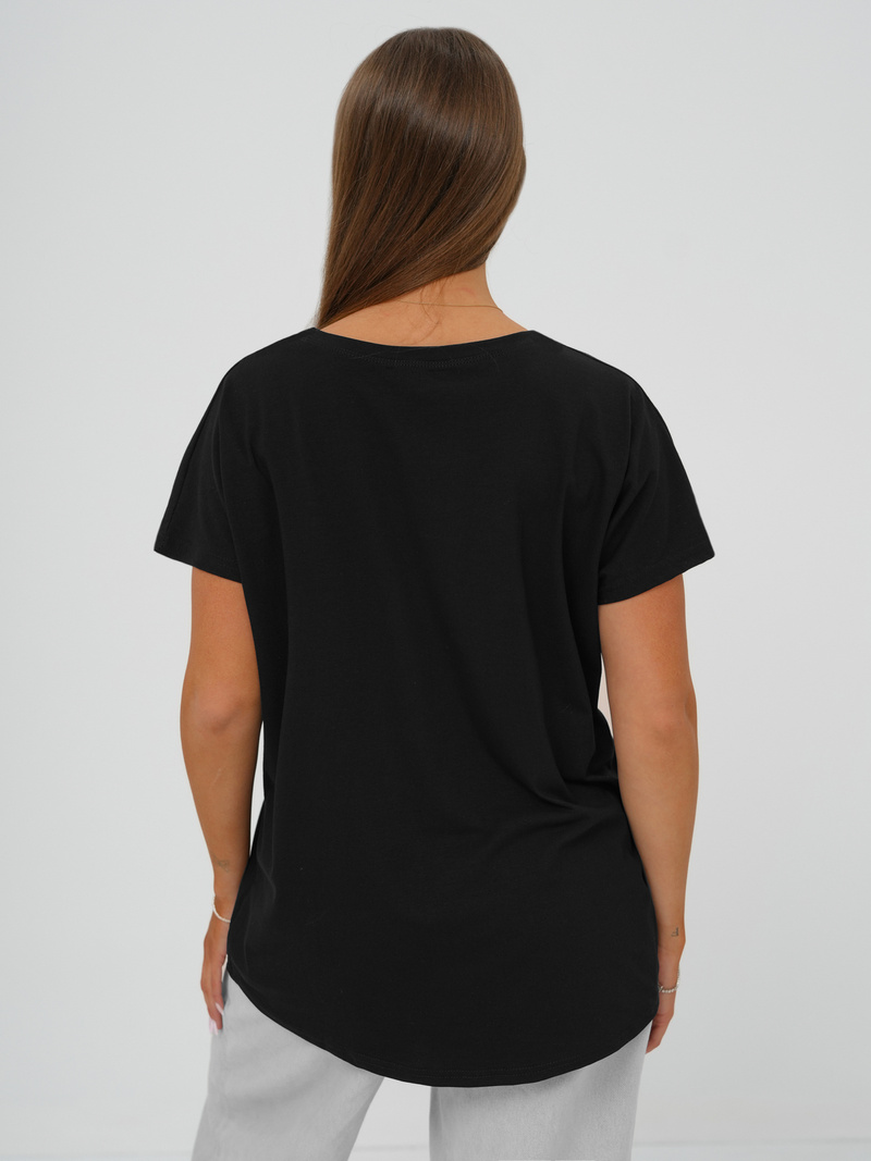 Women's T-shirt - Black OZONEE JS/95T2568/3