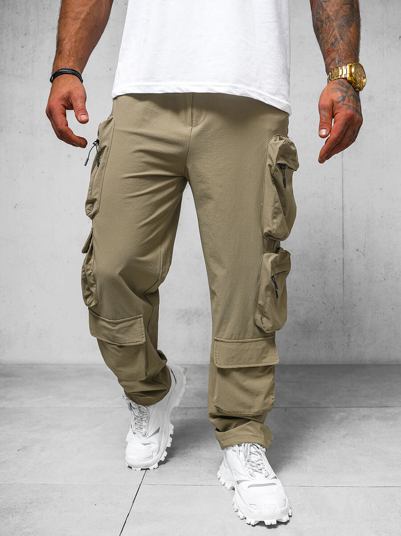 Men's Trousers - Dark Beige OZONEE O/PS5528