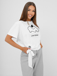 Women's T-shirt - White OZONEE JS/RJ77247