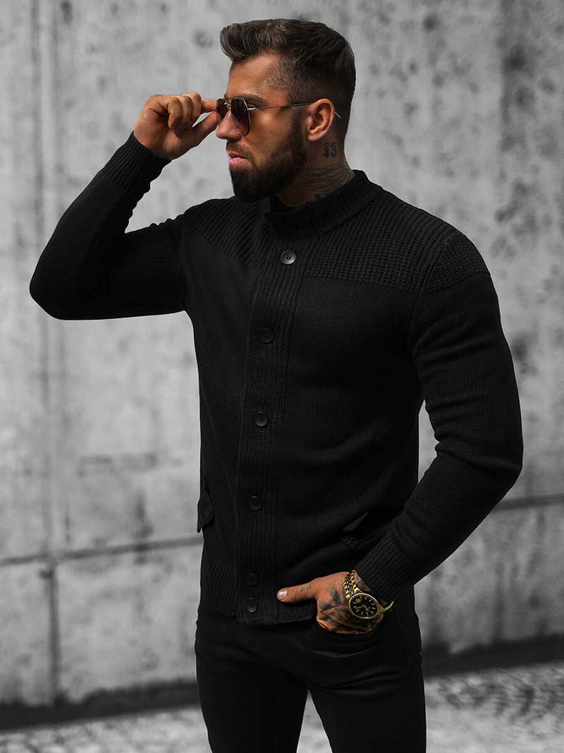 Men's Jumper - Black OZONEE NB/MM6011/4