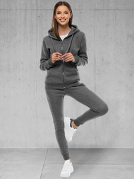 Women's tracksuit Dark grey OZONEE 48
