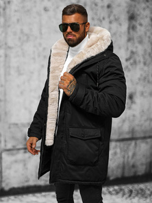 Men's Winter Jacket - Black OZONEE JS/5M120/392