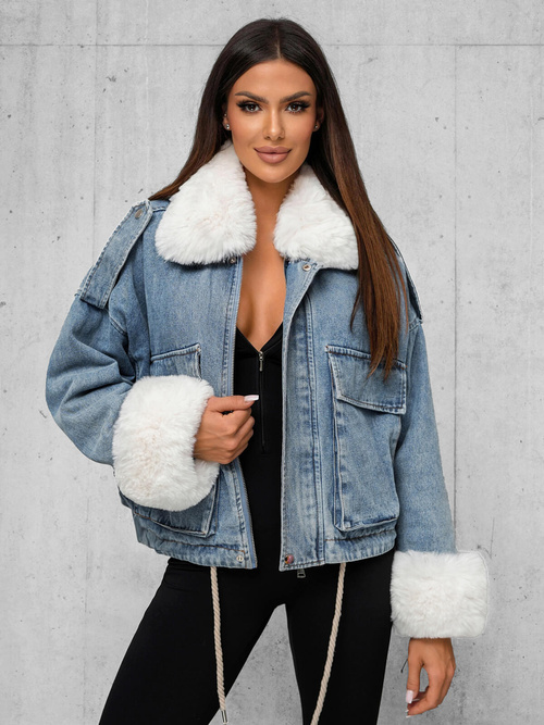 Women's Denim Jacket - Blue OZONEE JS/11Z8219Z