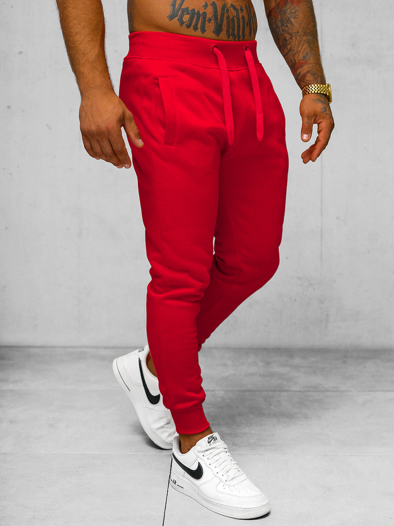Men's Sweatpants - Red OZONEE JS/XW01Z