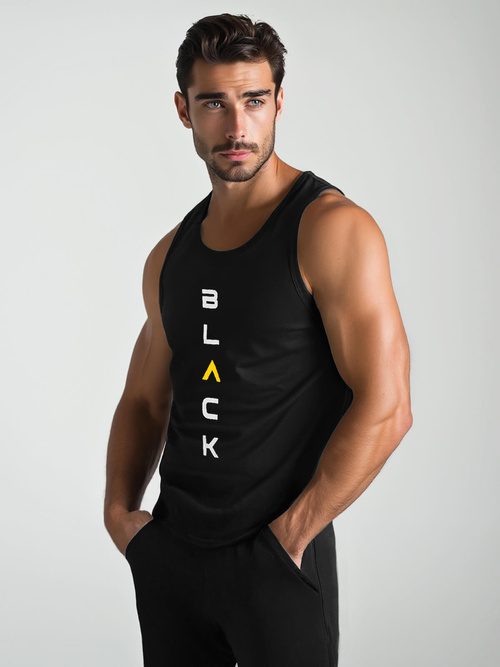 Men's Tank Top - Black OZONEE JS/8B1705/3