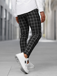 Men's Chinos - Black OZONEE DJ/5522Z