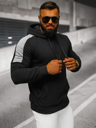 Men's Hoodie - Black OZONEE JS/8B1311/3
