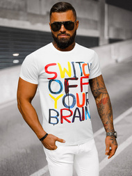 Men's T-shirt - White OZONEE O/T125/1Z