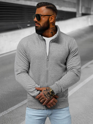 Men's Sweatshirt - Grey OZONEE JS/2002Z