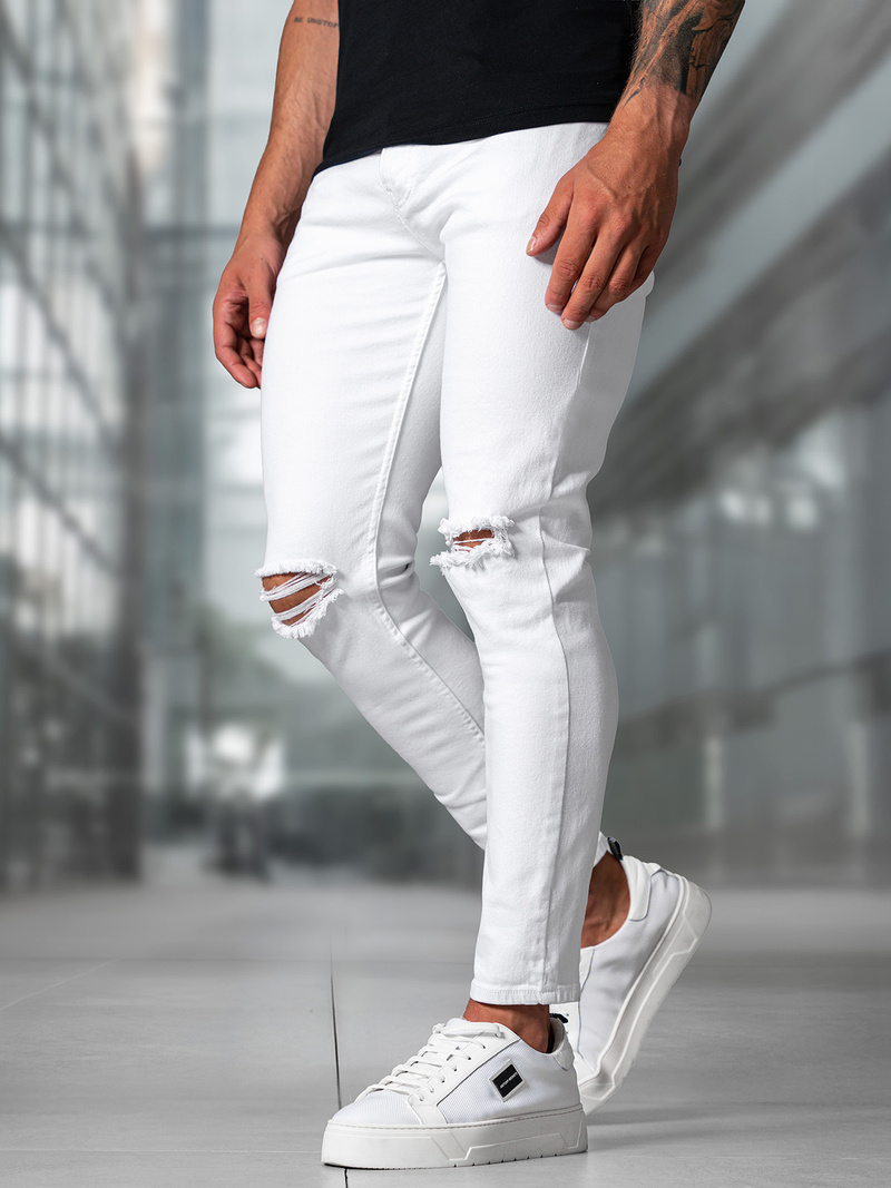 Men's Jeans - White OZONEE E/5391/01Z