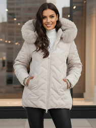 Women's Jacket - Light Grey OZONEE JS/16M9296/280Z