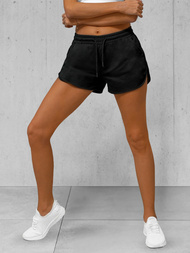 Women's sweat shorts - black OZONEE JS/8K951/3