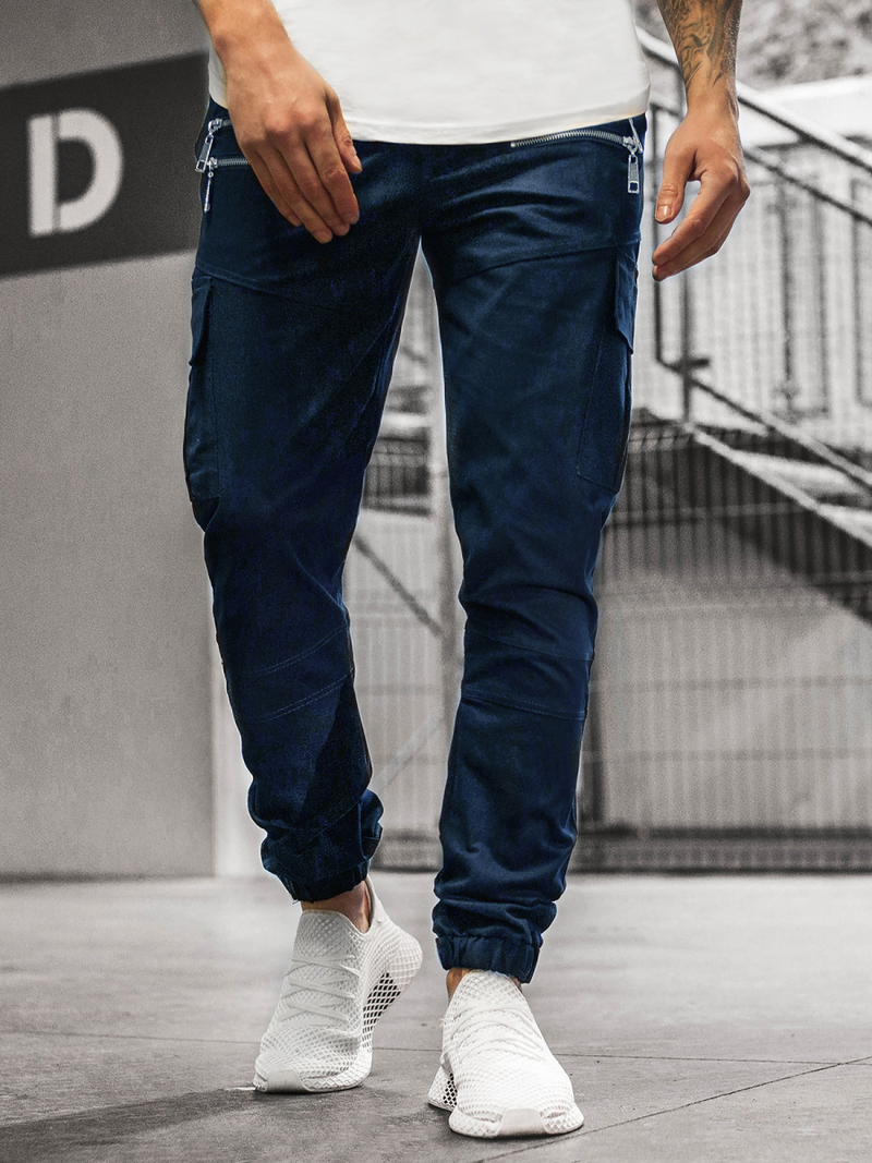 Men's Joggers - Navy blue OZONEE ZAZ/191376