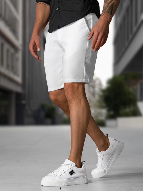 Men's Chinos Shorts - White OZONEE DJ/4400