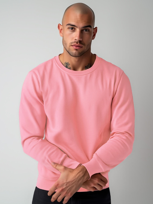 Men's Sweatshirt - Light Pink OZONEE JS/2001-10Z