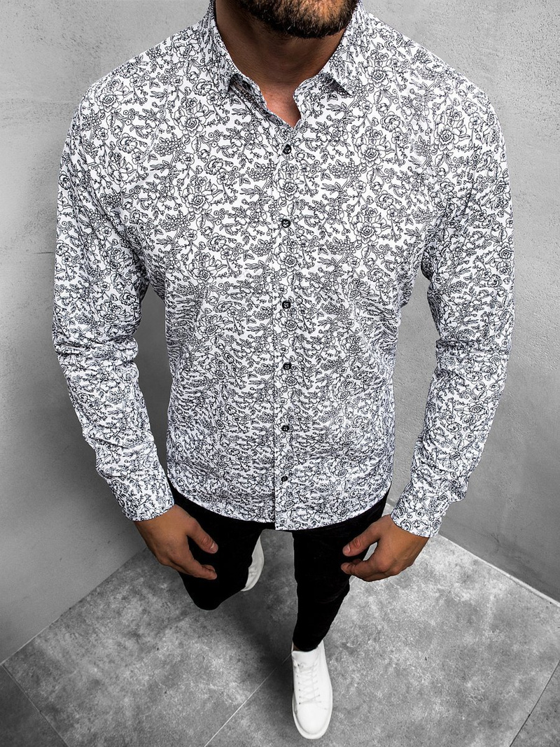 Men's Shirt White OZONEE O/3010/11