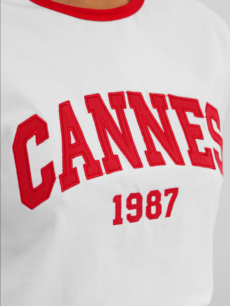 Women's T-shirt - White OZONEE JS/R62184