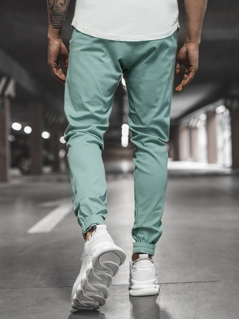 Mens mint green joggers sale