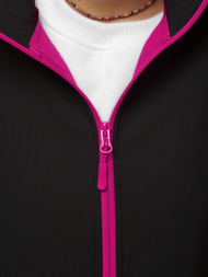 Women's Softshell Jacket - black and pink OZONEE JS/HH018/1/51