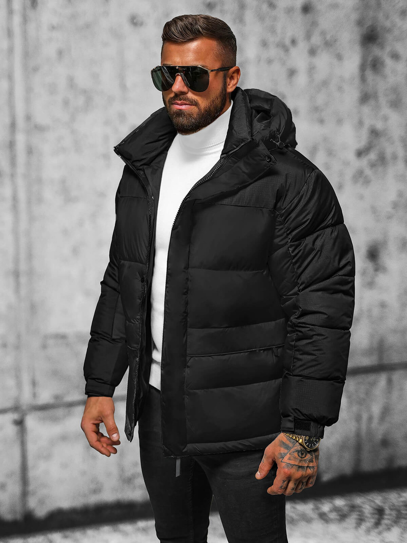 Men's Jacket - Black OZONEE JS/31M5008