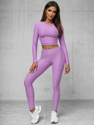 Two-piece tracksuit set light violet OZONEE O/22060Z