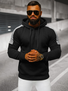 Men's Hoodie - Black OZONEE JS/8B1311/3